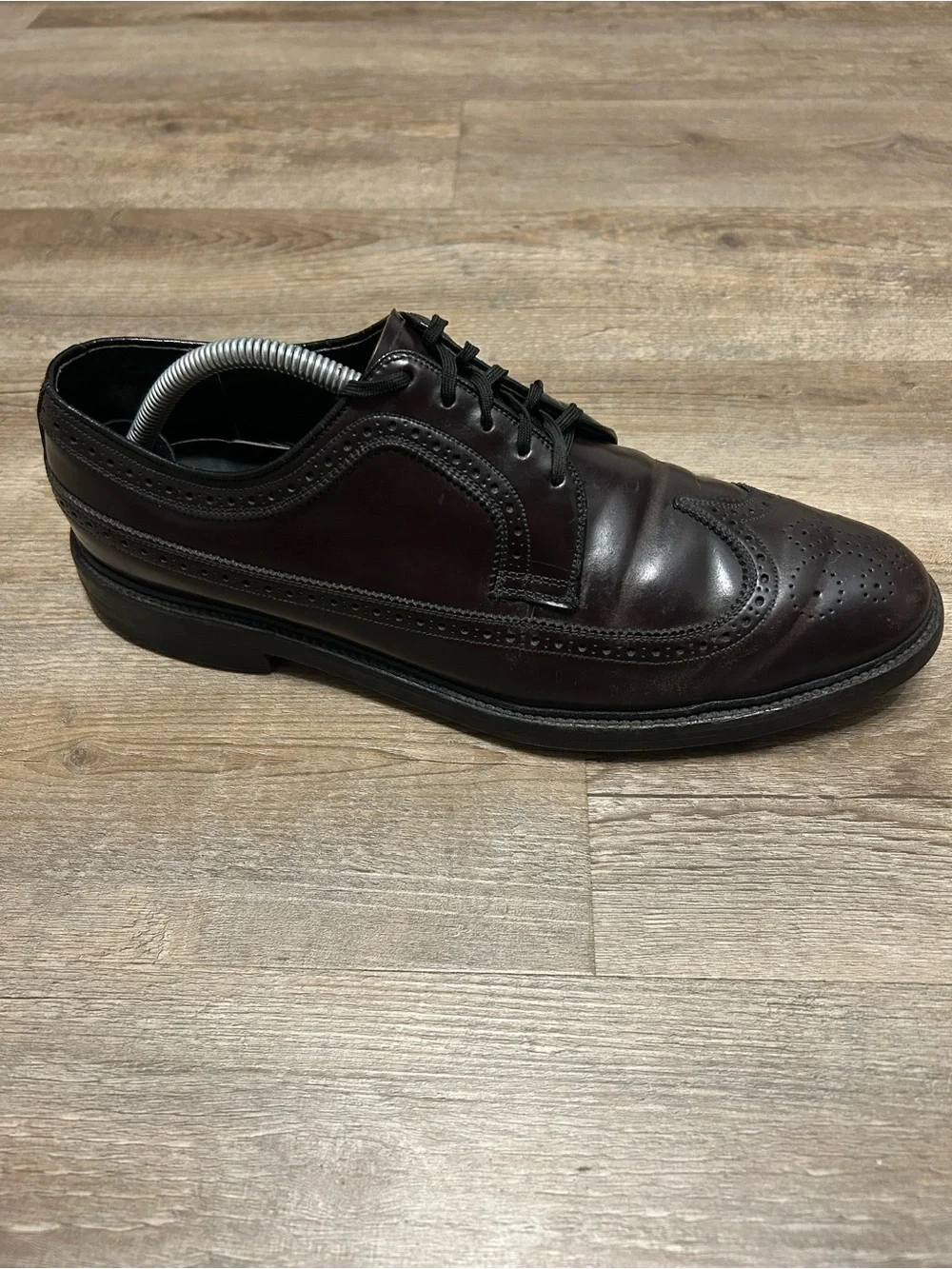Mason Imperial Men's Size 10 Shell Cordovan Burgundy Wingtip Oxfords Shoes #8